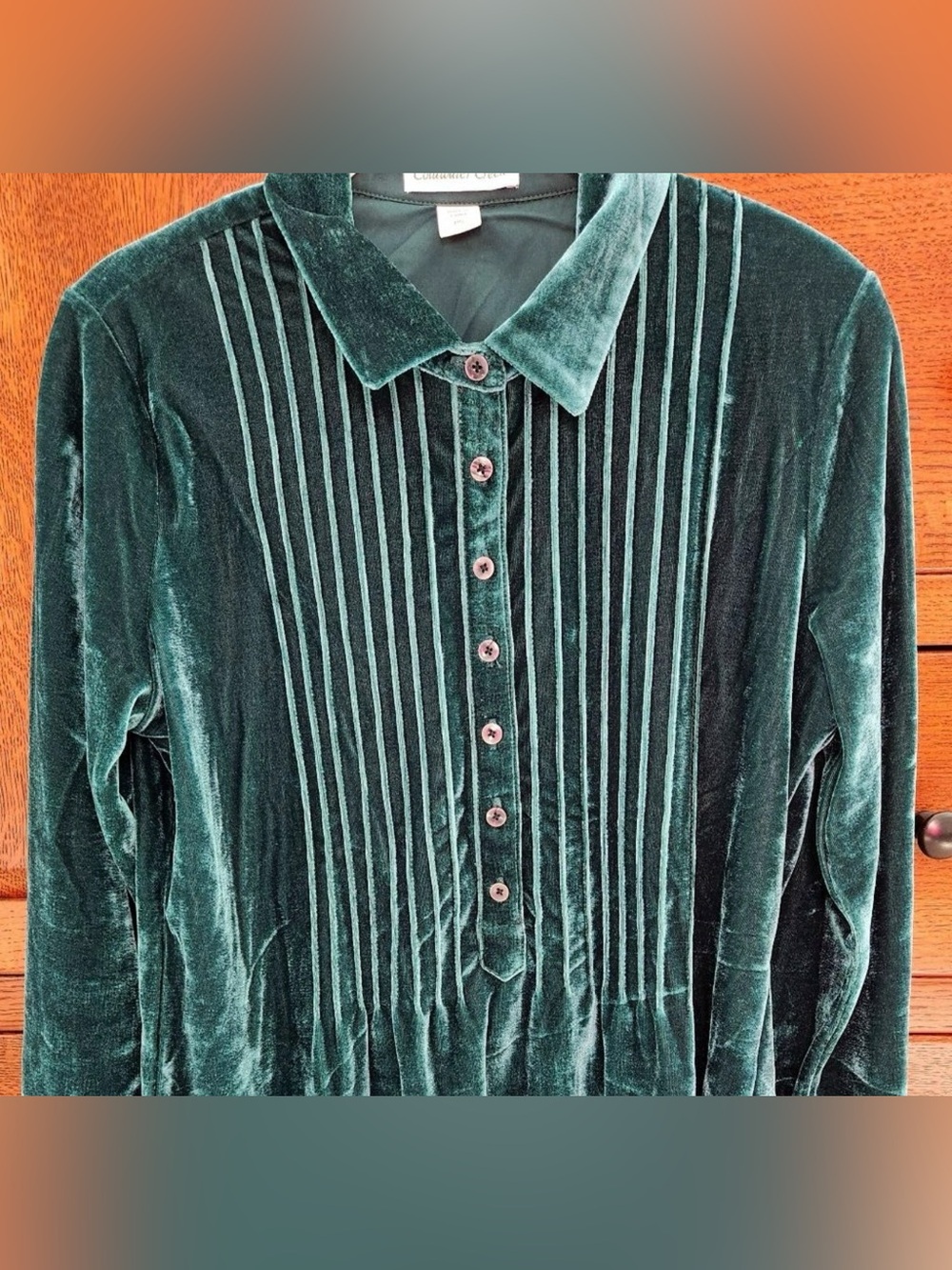Coldwater Creek Velvet Long Sleeve Top - Size 3X